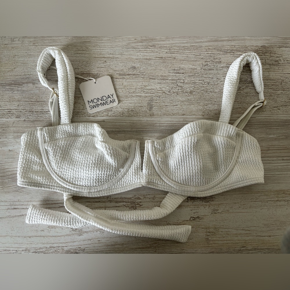 Monday swimwear white top